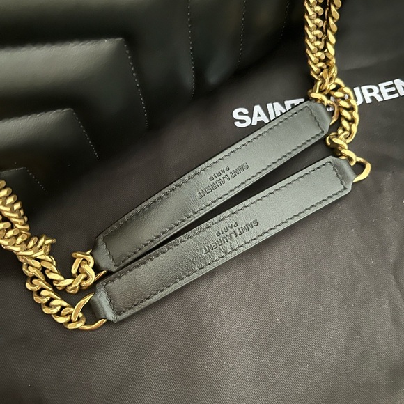 Saint Laurent: Lou Lou Small (Black & Gold)🖤 - Picture 8 of 15